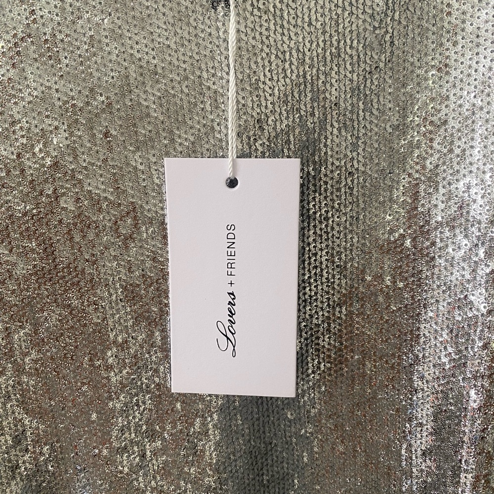 NWT Lovers and Friends Revolve Leslie Sequin Mini Dress Size Large - Picture 7 of 8